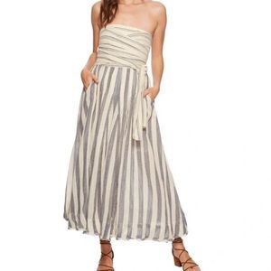 Free People Blue Stripe Me Up Dress
